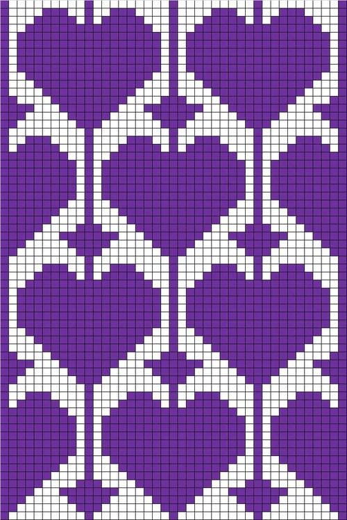filet crochet or tapestry ♥ⓛⓞⓥⓔ♥ with heart motif.  #love #crochet #hearts and #valentines