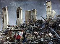 Debris from the World Trade Center
