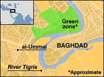 Map of Baghdad showing al-Ummal