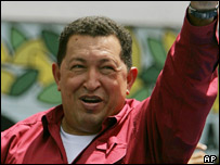 Venezuelan leader Hugo Chavez 