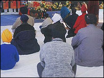 Sikhs at worship
