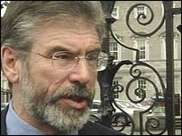 Sinn Fein President Gerry Adams