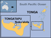 Tonga map