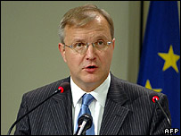 EU Enlargement Commissioner Olli Rehn