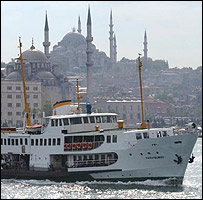 View of Bosphorus ferry, Istanbul