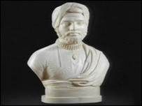 The bust of the Indian Prince and Sikh hero Maharaja Duleep Singh