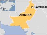 Pakistan map, showing Rawalpindi
