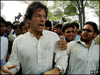 Imran Khan at Punjab University (14 November 2007)