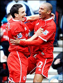 Stewart Downing (left) and Afonso Alves (right)