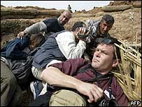 Journalists take cover in northern Iraq