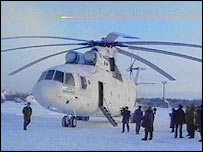 The Russian Mi-26 rescue helicopter 