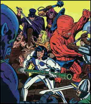 From the cover of a 1980s issue. Artist: Jack Kirby.