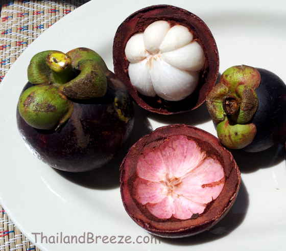 How to open a mangosteen with a knife.