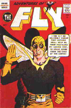 The Fly: A 1959 comic book cover.
