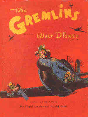 Cover of Roald Dahl's 'Gremlins' book.