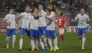 Slovakia beats Malta 3-1 in World Cup qualifier  