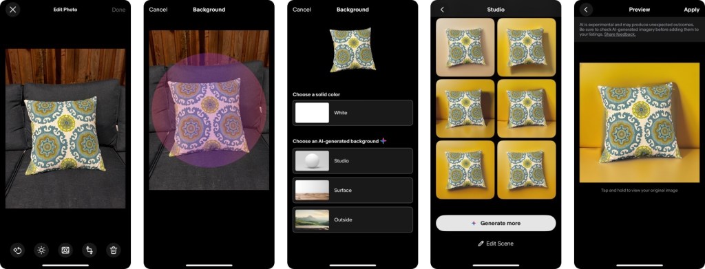 eBay debuts AI-powered background tool to enhance product images