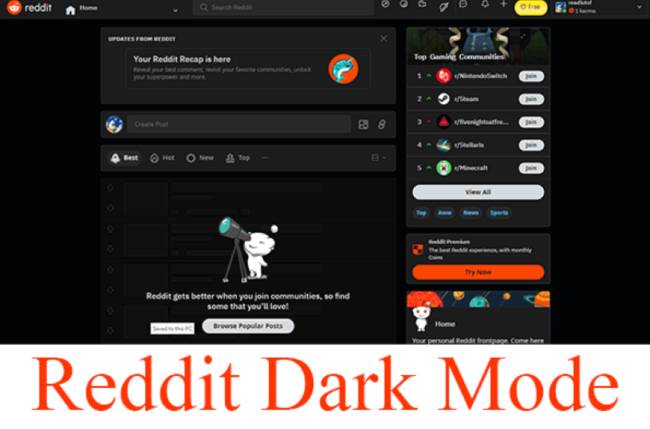 How To Enable Reddit Dark Mode