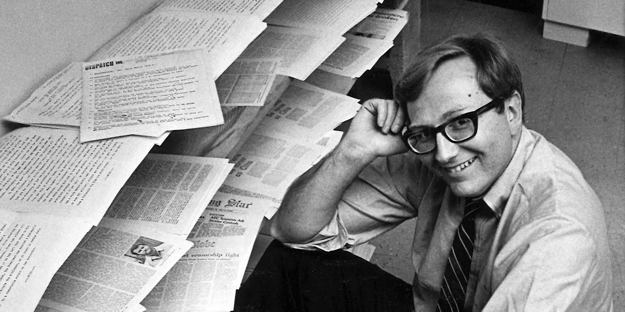 Seymour M. Hersh sits in the furnitureless office of Dispatch News Service in Washington, May 4, 1970, after being awarded the Pulitzer Prize for international reporting. Hersh disclosed the alleged massacre of Vietnamese civilians at My Lai. (AP Photo/Bob Daugherty)