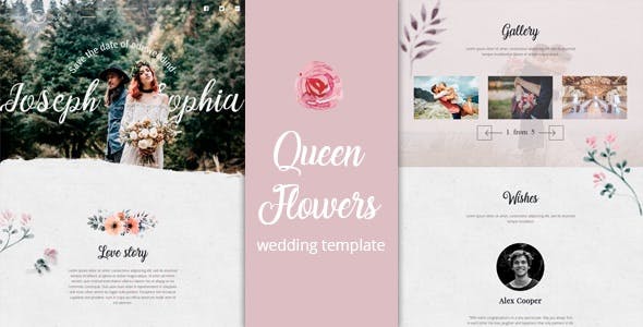 Queen Flowers - Wedding Template