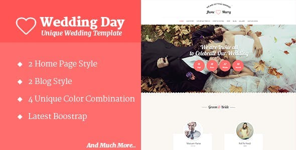 Wedding Day - HTML Template