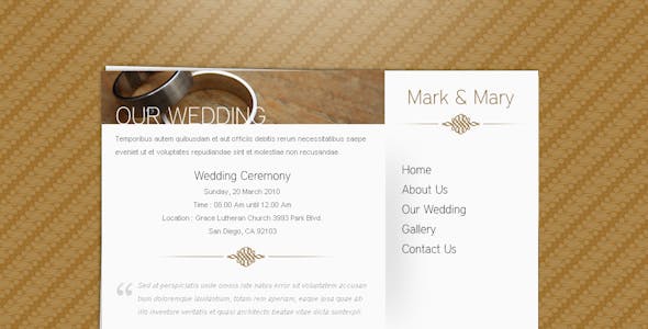 Batik - Minimalist Wedding Card