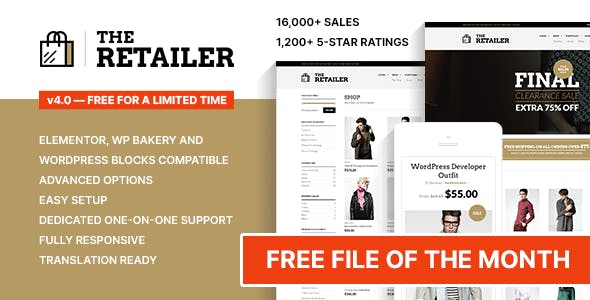 The Retailer - FREE Premium WooCommerce Theme (Limited Time)