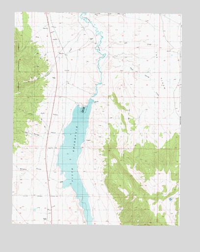 Piute Reservoir, UT USGS Topographic Map