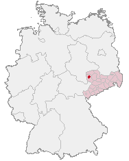 Staðsetning Leipzig