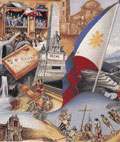 Симболички колаж за историју Филипина