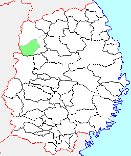 松尾村の県内位置図
