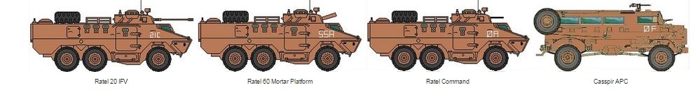 SA Infantry Alpha attack vehicles