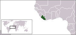 Liberia - Lokalisering