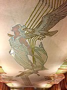 Eagle ceiling mosaic detail