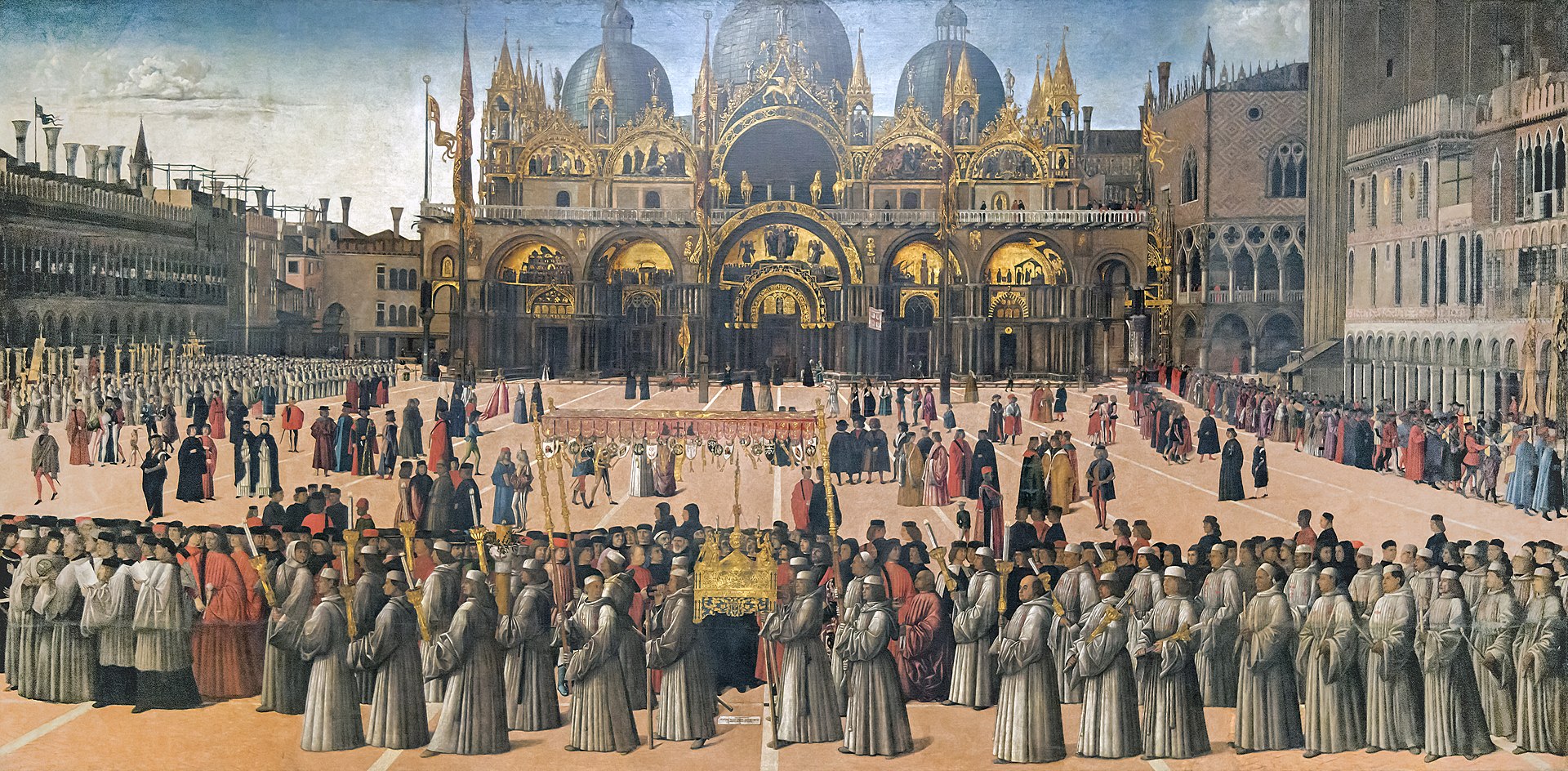 Gentile Bellini: Procession in St. Mark's Square