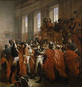 拿破仑对抗五百人院议员（1799年11月10日）