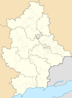 Vuhliar is located in Donetsk Oblast