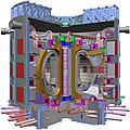 Image 29Schematic of the ITER tokamak under construction in France (from Nuclear power)