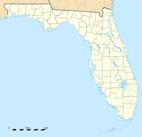Map showing the location of Cedar Key Museum State Park