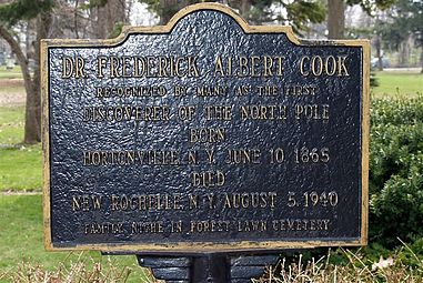 Marker for final resting place of Frederick Cook