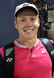 Harri Heliövaara was part of the 2023 winning mixed doubles team.