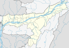 Map showing the location of Manas National Park
