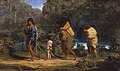 Louisiana Indians Walking Along a Bayou (1847), Alfred Boisseau
