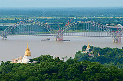 The Ava Bridge on the Irrawaddy