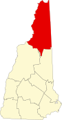 Coös County map