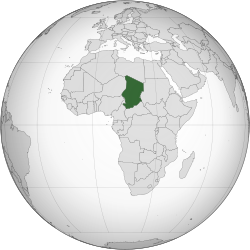 Местоположение на Чад