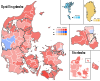 Largest party within each nomination district and constituency.