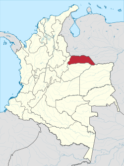 Arauca shown in red
