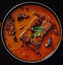 Catla kalia – a popular fish curry preparation from West Bengal, India