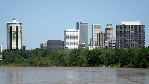 The Arkansas River in Tulsa, Oklahoma